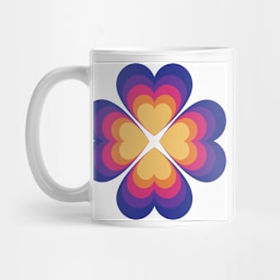 Bi sunset clover hearts Mug